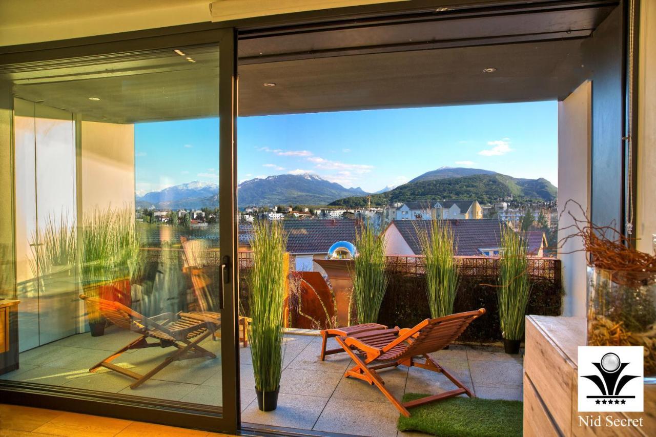 Panoramique 180 Lac Et Montagne Et Nid Secret Spa Romantique Annecy Dış mekan fotoğraf